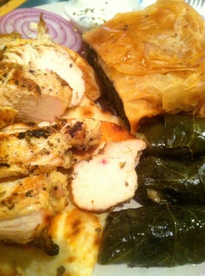 chicken spanakopita