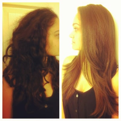Brazilian blowout before and after | Yelp