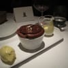 ice cream chocolate souffle and...