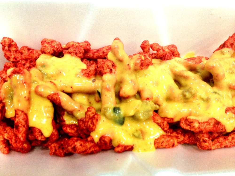 Hot cheetos with nacho cheese Yelp