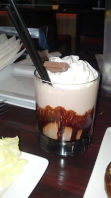 Rehab Burger Therapy chocolate lava milkshake Rehab Burger Therapy chocolate lava milkshake