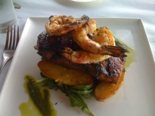 Steak And Prawns