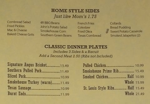 Blackjack bbq jacksonville baymeadows menu