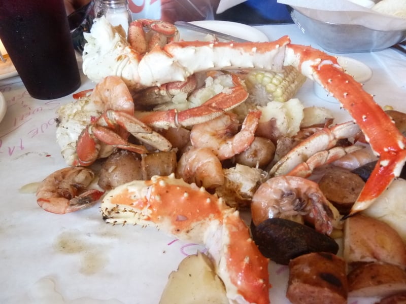 King crab legs, Jonah crab claws and wild gulf shrimp Yelp